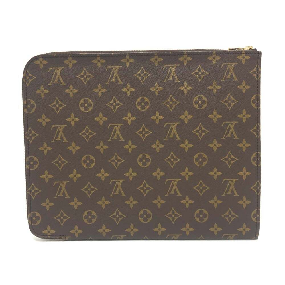 LOUIS VUITTON Authentic Brown Clutch Bag - Picture 2 of 9
